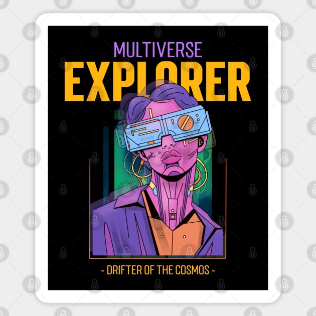 "Multiverse Explorer" - 3 of 6 Magnet by The Multiverse Marketplace